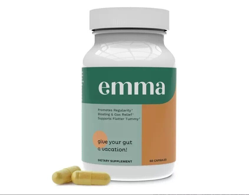 3 Pack Emma Relief Supplement Keto for Gut Bloating - 60 Capsules