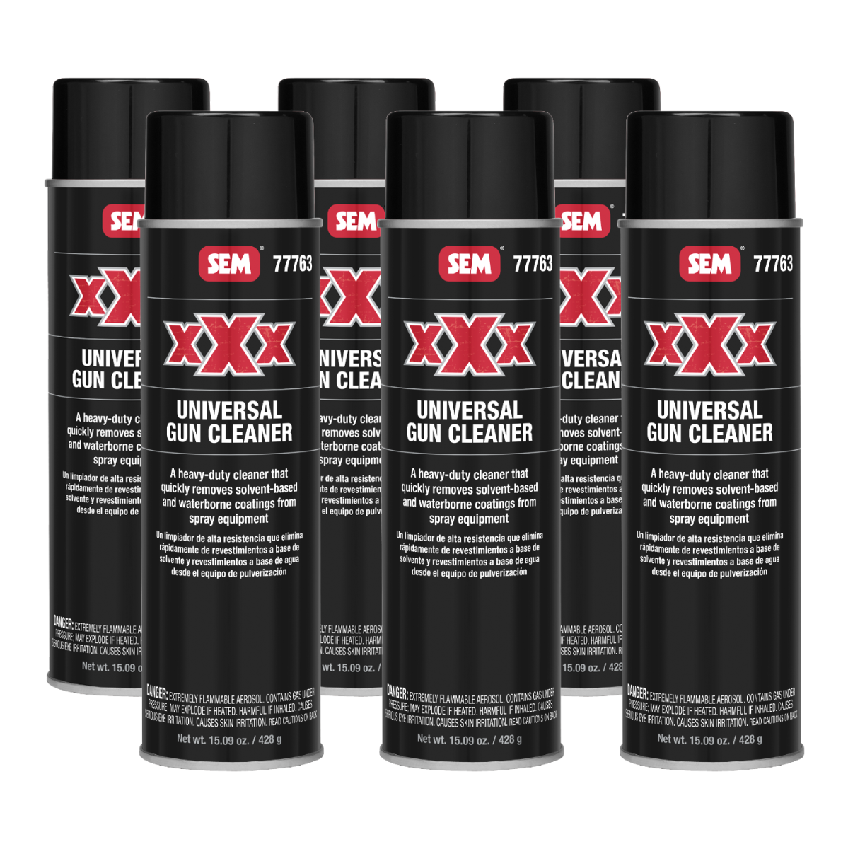 SEM 77763 XXX Universal Gun Cleaner 15 oz. (6 Pack)