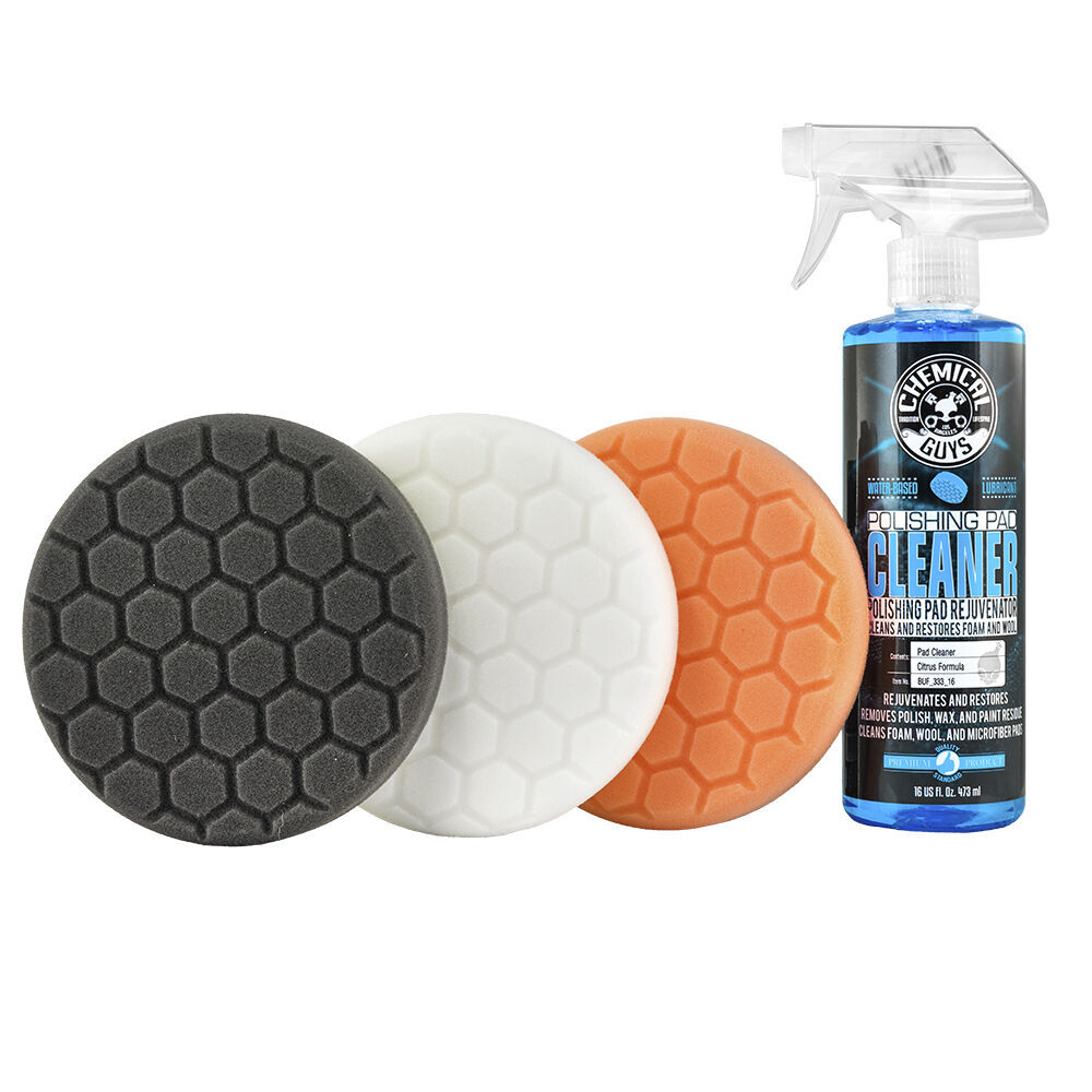 Chemical Guys HEX_3KIT_5 - Hex-Logic 5.5" Buffing Pad Sampler Kit