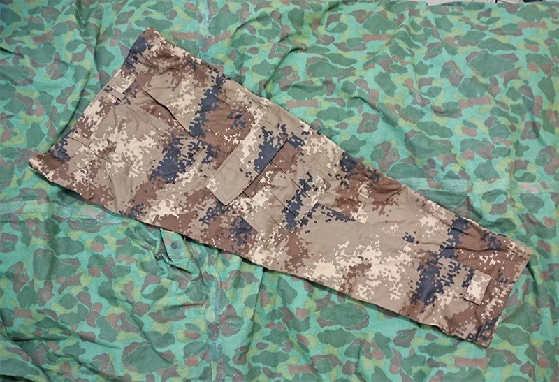 China Army PLA Type 07 Universal Highland Tibet Camo BDU Shirt Pants Uniform