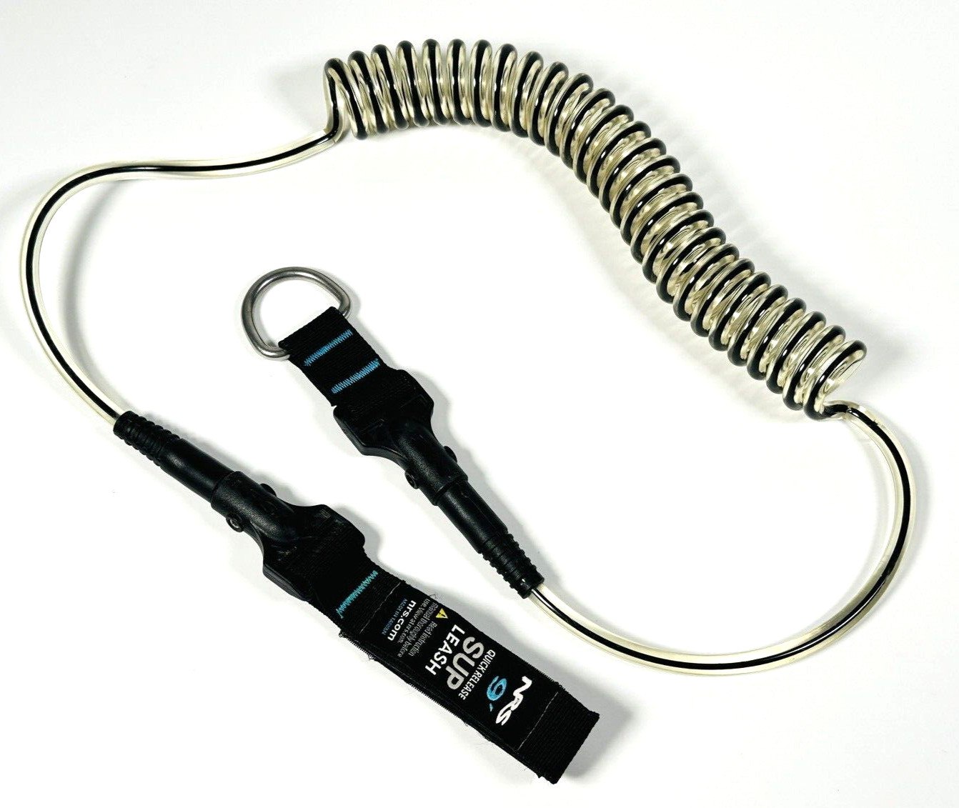 NRS Quick-Release Coil SUP Leash, 9' - No Carabiner or Lanyard