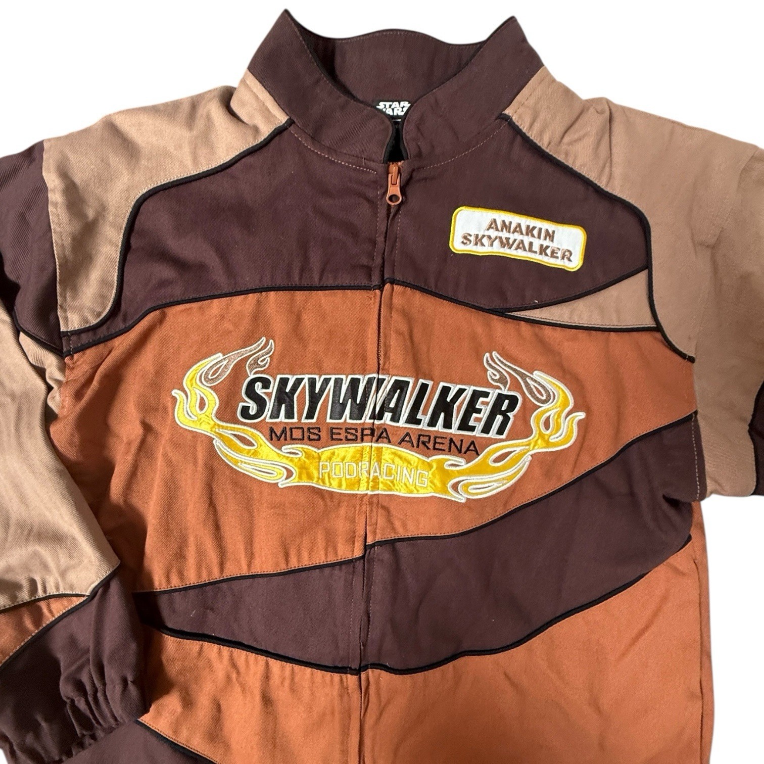 Star Wars Anakin Skywalker Podracing Jacket BoxLunch Exclusive Brown Size Medium