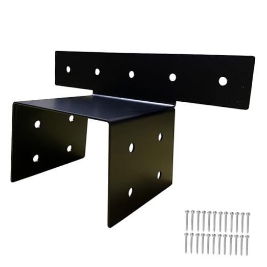 4x4 Wood Post Brackets Black Joist Anchor Connector, New