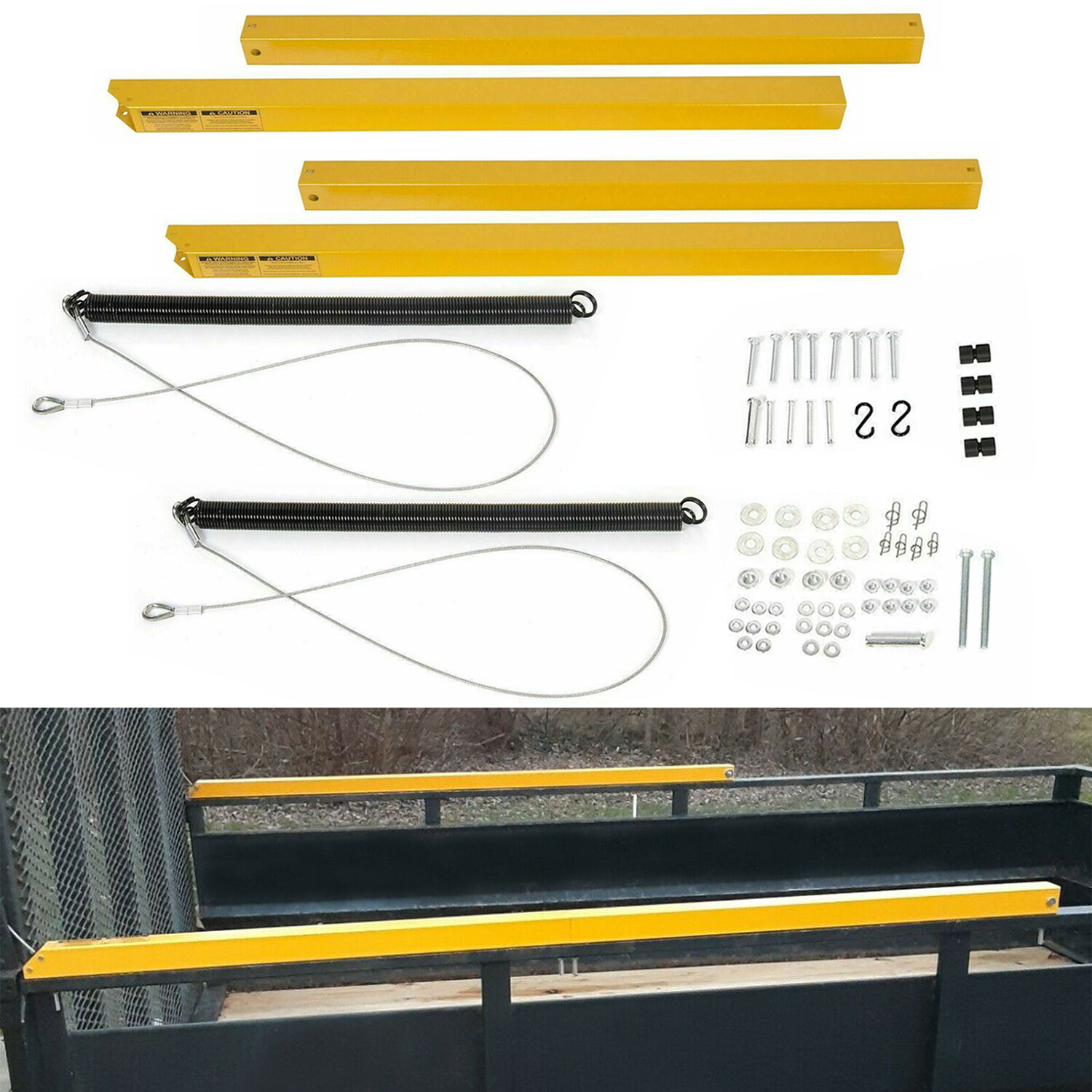 400 Pounds 2 Sided Trailer Tailgate Liftgate Ramp Lift Assist System Yellow