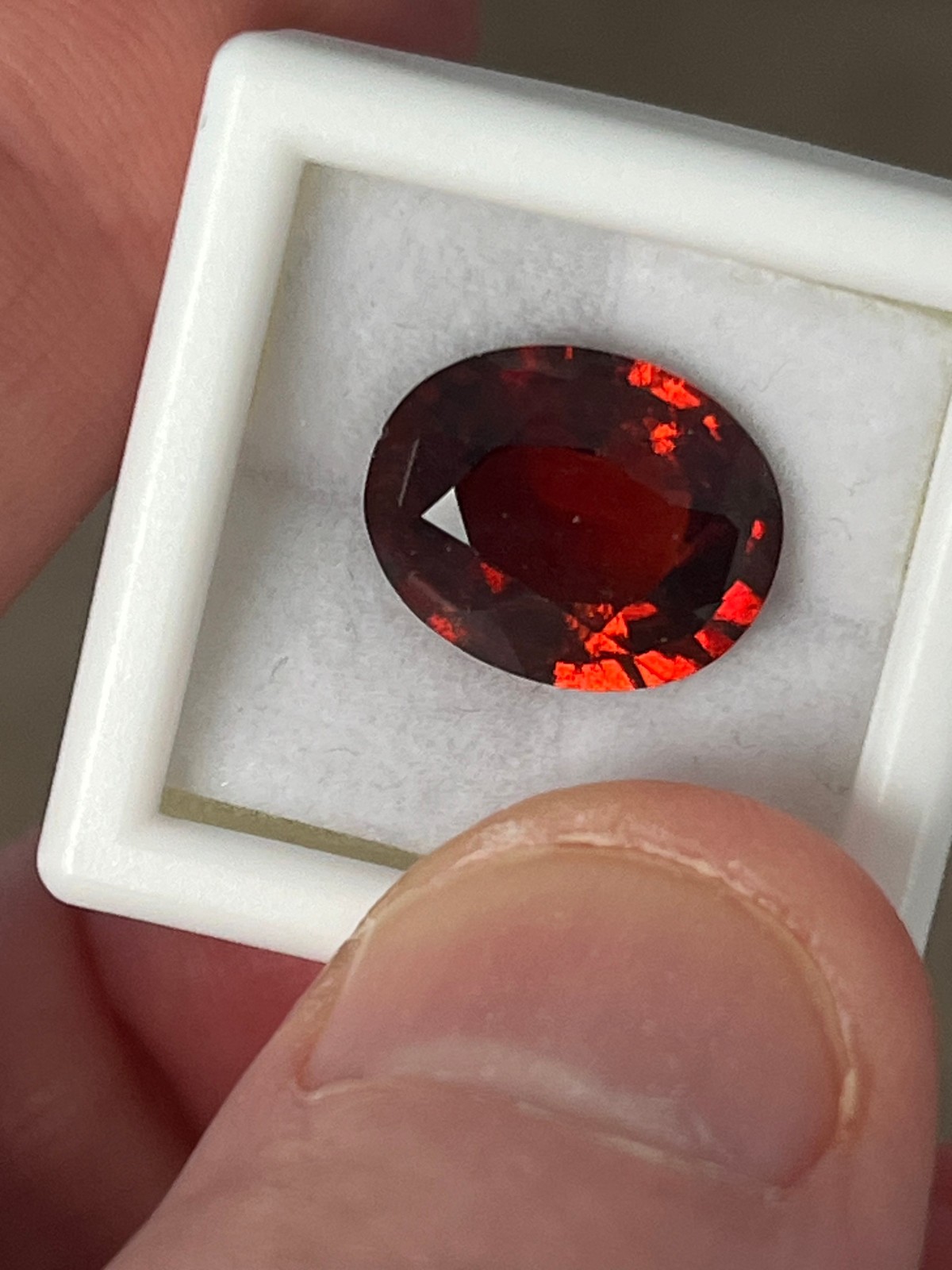 6.10ct Fire Orange Natural Sri Lanka Hessonite Garnet. **SI GRADE** READ