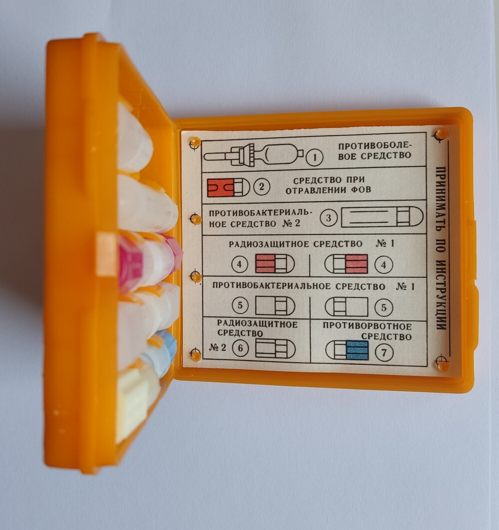 2 pc Box First Aid Kit AI-2 USSR Individual Aptechka Army Empty without medicine