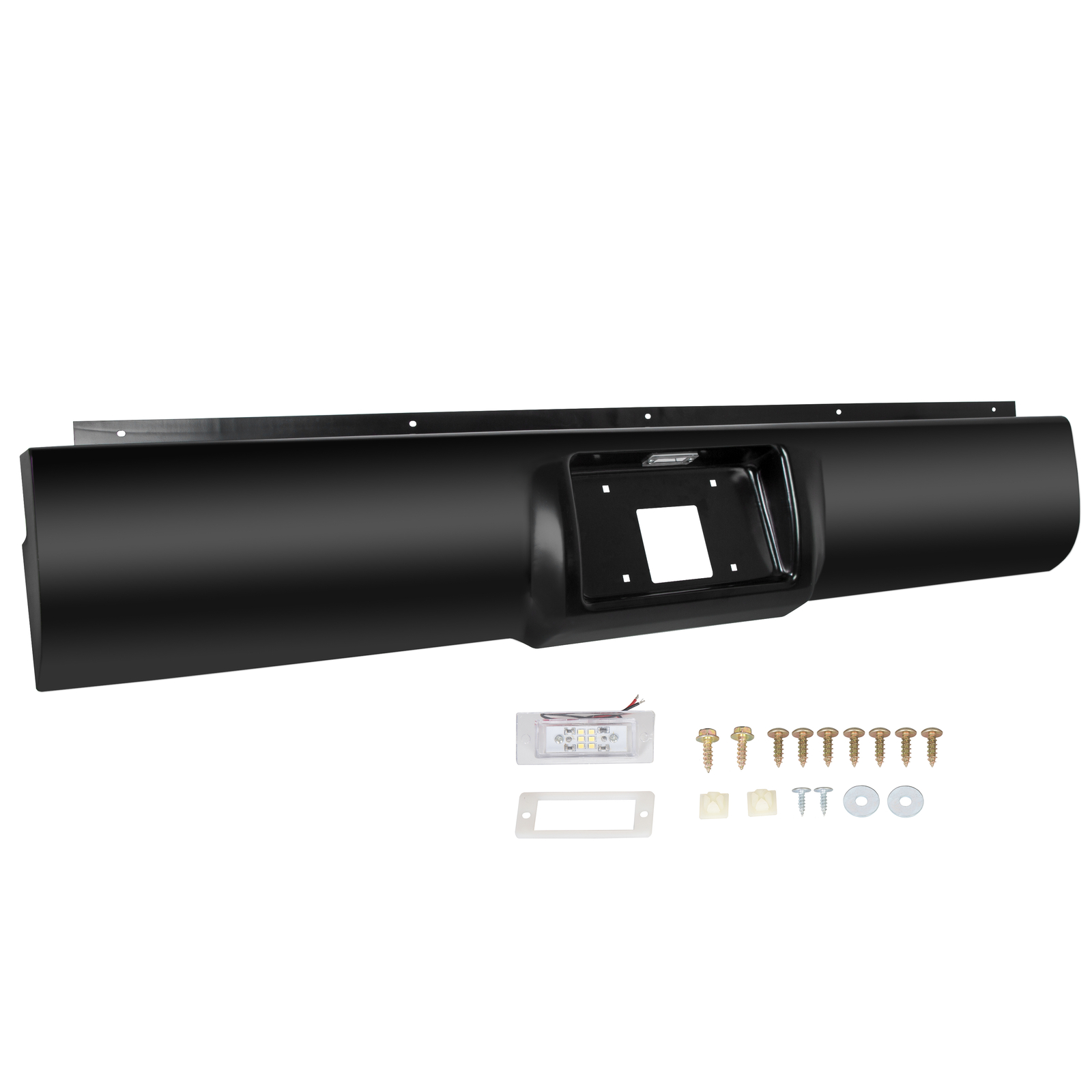 Rear Bumper Roll Pan w/ Light For 88-98 Chevy Silverado Sierra C/K1500 2500 3500