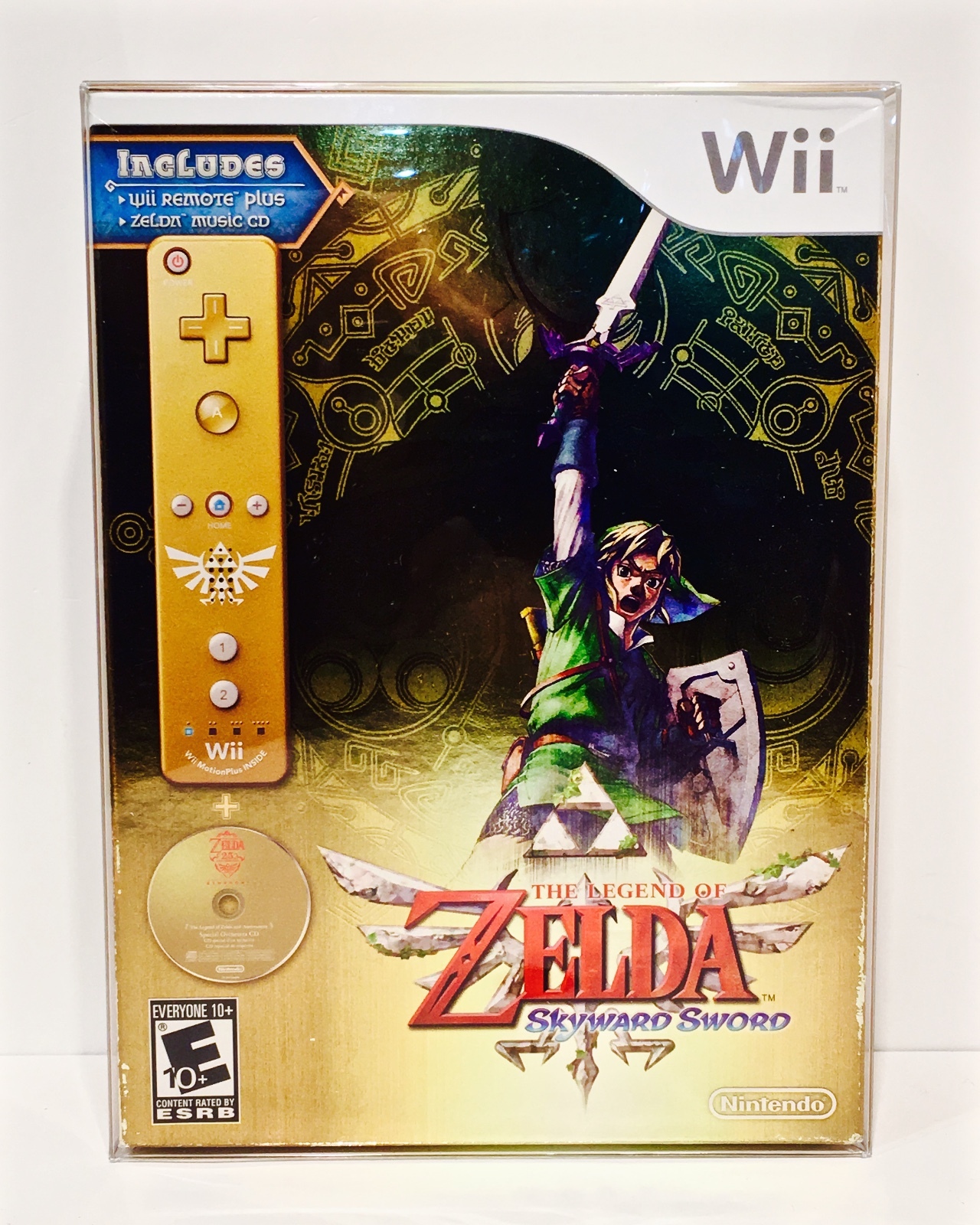 1 Box Protector For ZELDA SKYWARD SWORD Nintendo Wii Wiimote (FITS NTSC ONLY!)