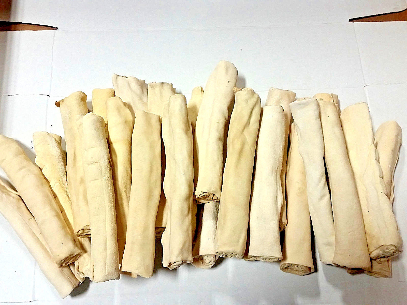 American Buffalo Rawhide 8-10" Rolls | 25 Count | 100% Natural Dog Chews