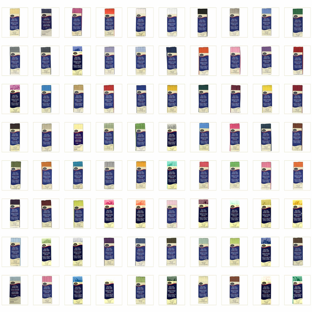 Wrights 1/2" Extra Wide Double Fold Bias Tape 3-Yards Pick Color PC206