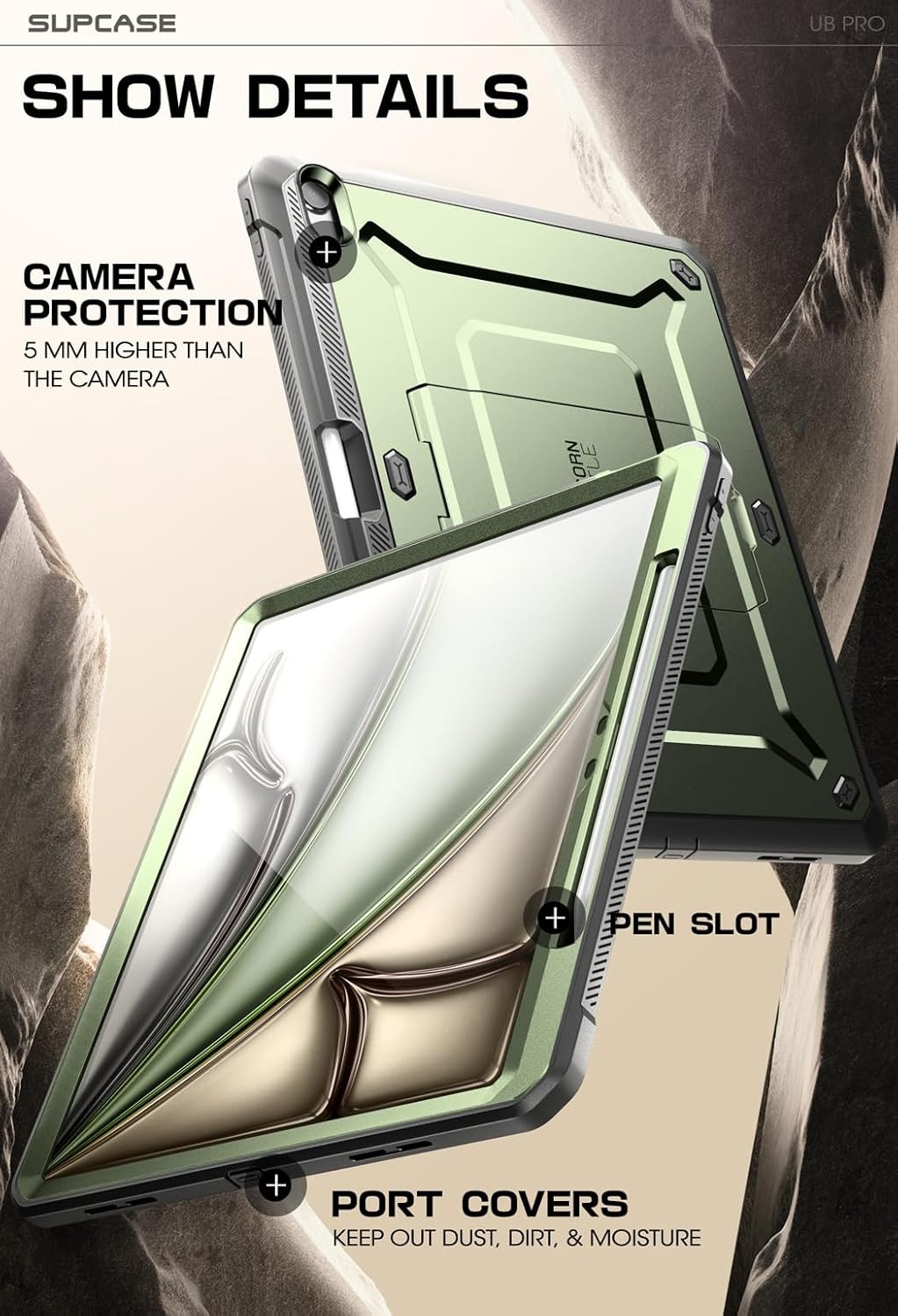 SUPCASE Military-Grade DualLayer Case for Apple iPad Air 13" M3/M2 (2025/2024)