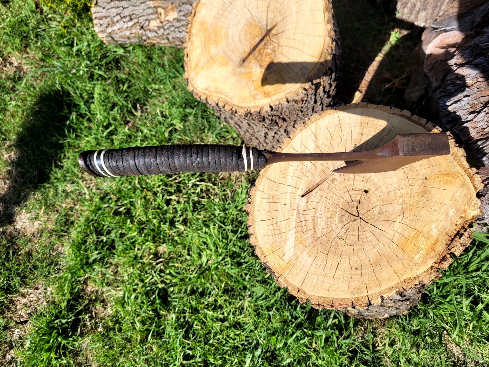 Vintage ESTWING Hatchet USA with Leather Stack Handle 13"
