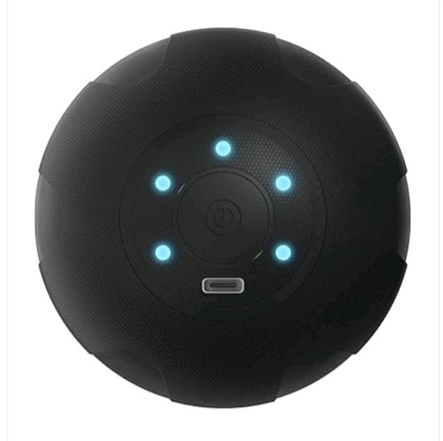 JIEJUNJIE Vibrating Massage Ball with Heat, 5 Modes, Memory, Myofascial Relea...