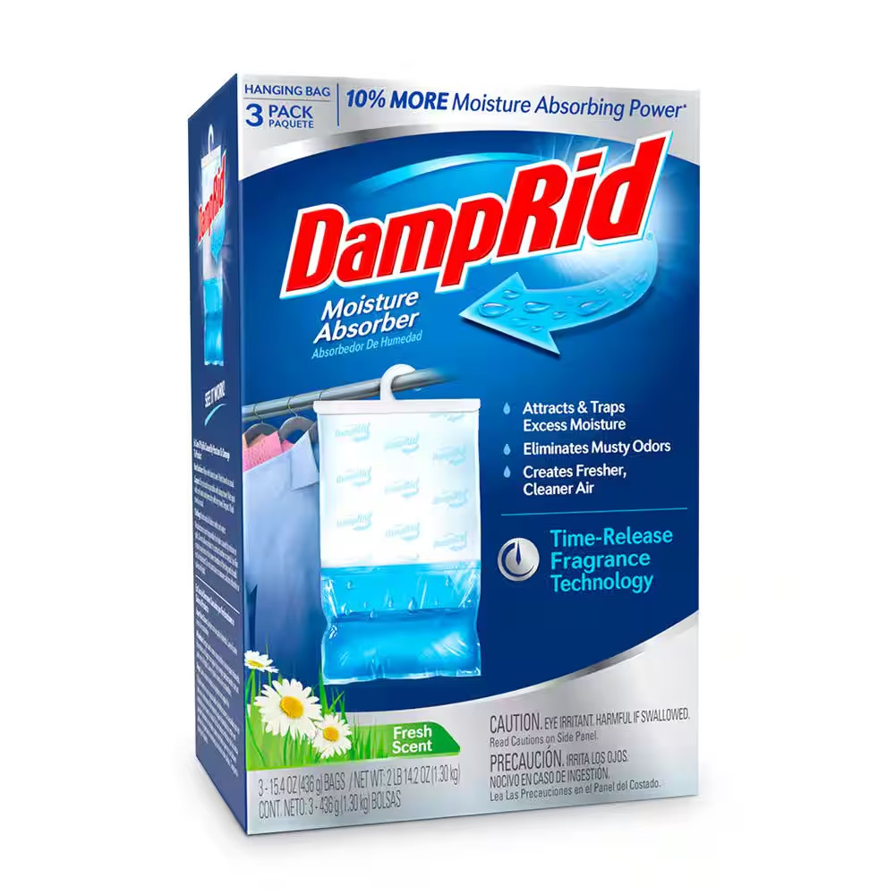 3-Pack DampRid 15.4 Oz. Fresh Scent Hanging Moisture Absorber, DampRid FG83FSSB