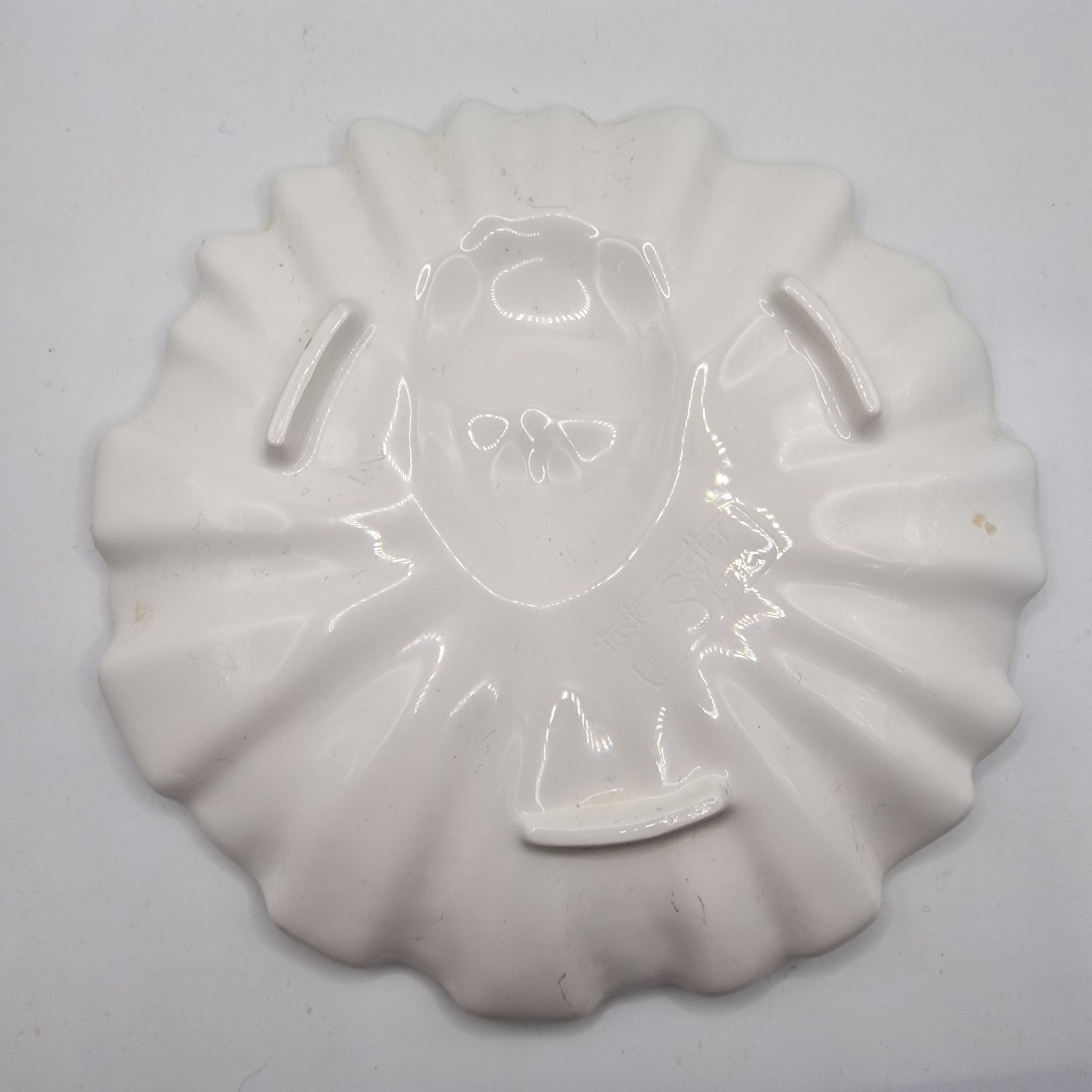 Vintage Tastesetter Sigma Pierrot Clown Face Plates Pair 80s Japan Mime Art Deco