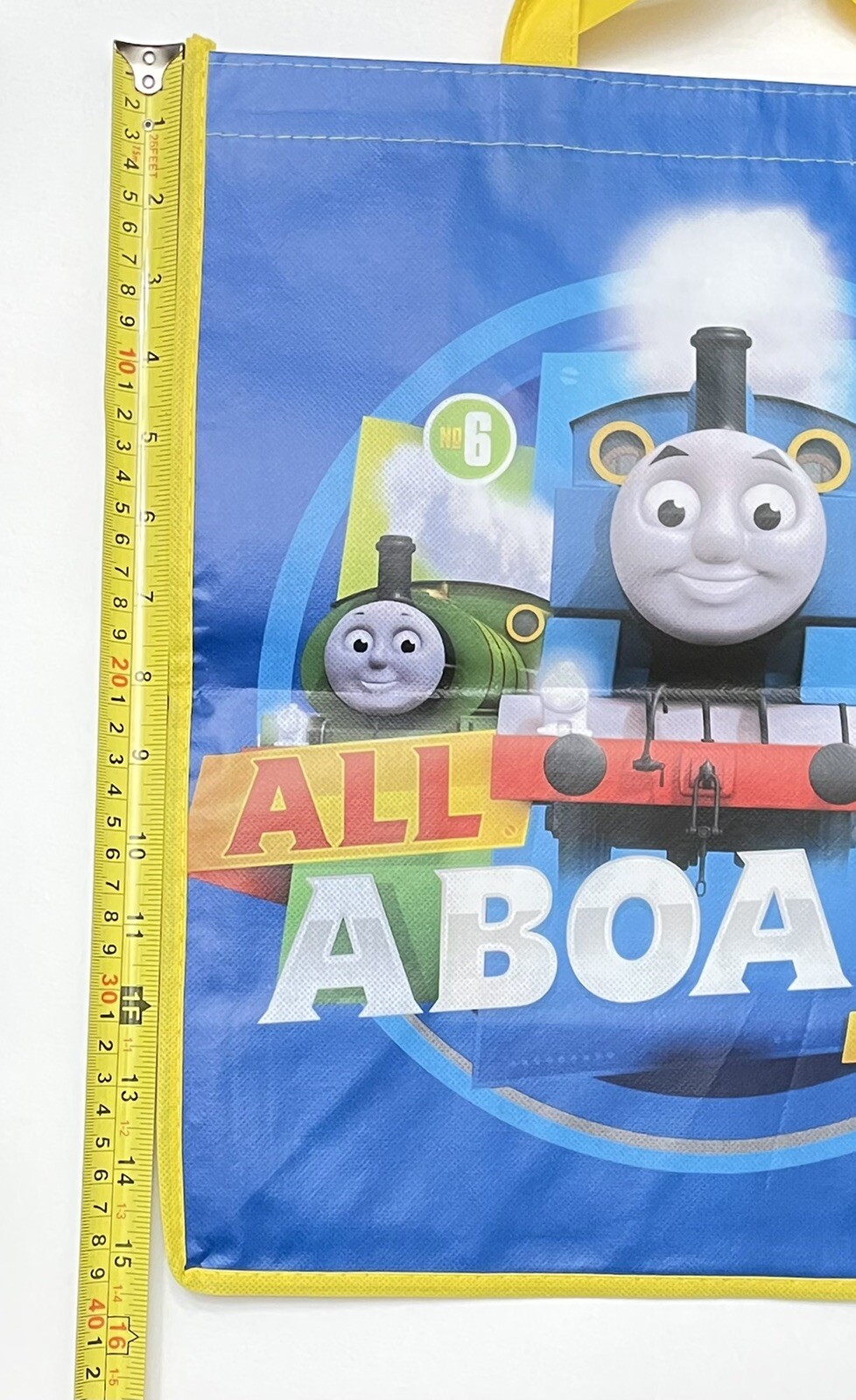 Thomas the Train “All Aboard Since 1945” Party Thin Vinyl Tote Bag Lot of 4 New