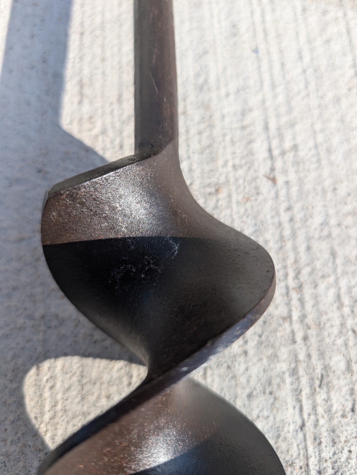 WI Barn Antique Vintage T Handle Barn Beam Hand Drill 2 1/4" Bit x 20 1/4" H