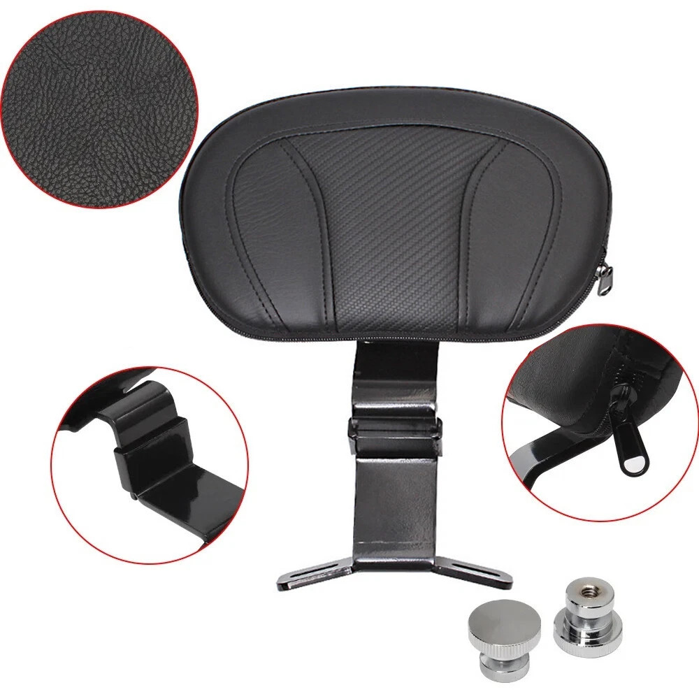 Front Driver Rider Backrest Pad For Harley Touring Street Road Glide 2009-2022