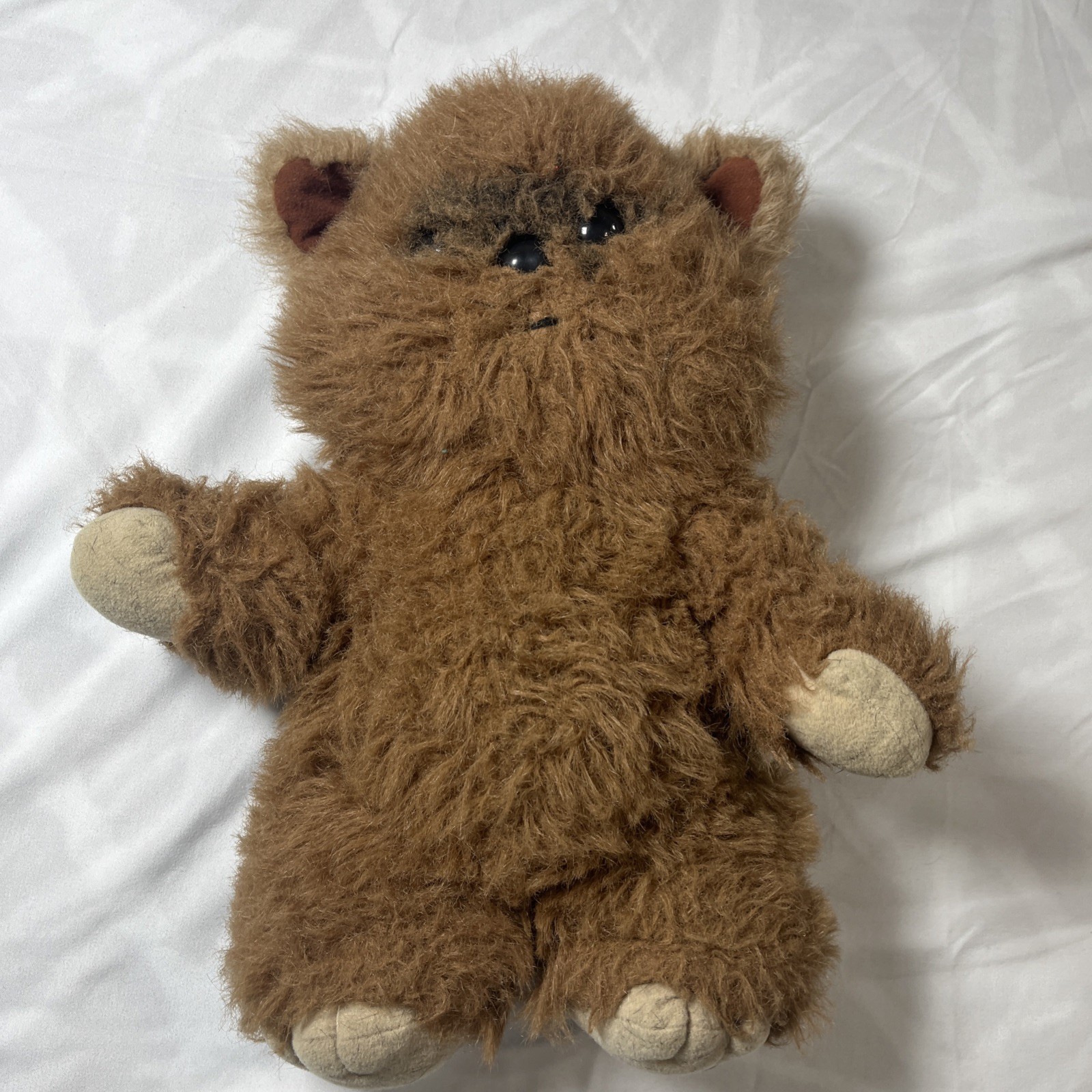 Star Wars Wicket The Ewok Plush Lucasfilm 15" 1983 Shaggy No Hood Vtg Kenner