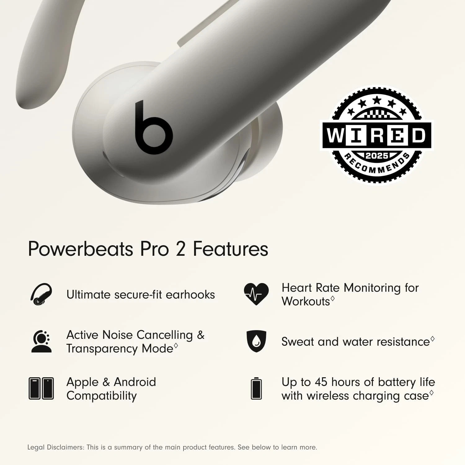Brand NEW D R. DRE POWERBEATS PRO 2 WIRELESS BLUETOOTH EARPHONES - Quick Sand