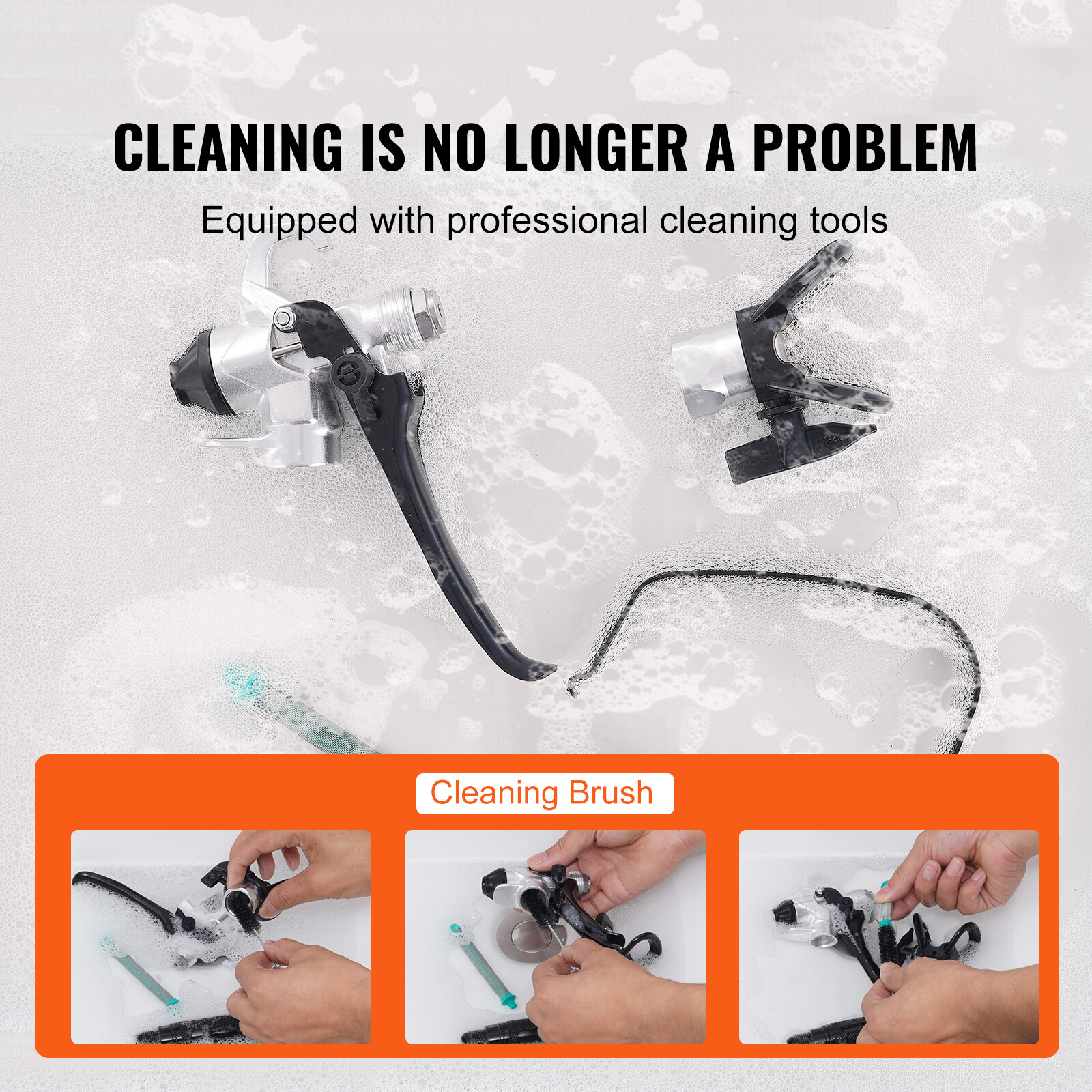 Electric Stand Airless Paint Sprayer 750W 3000PSI Paint Sprayer With Cart