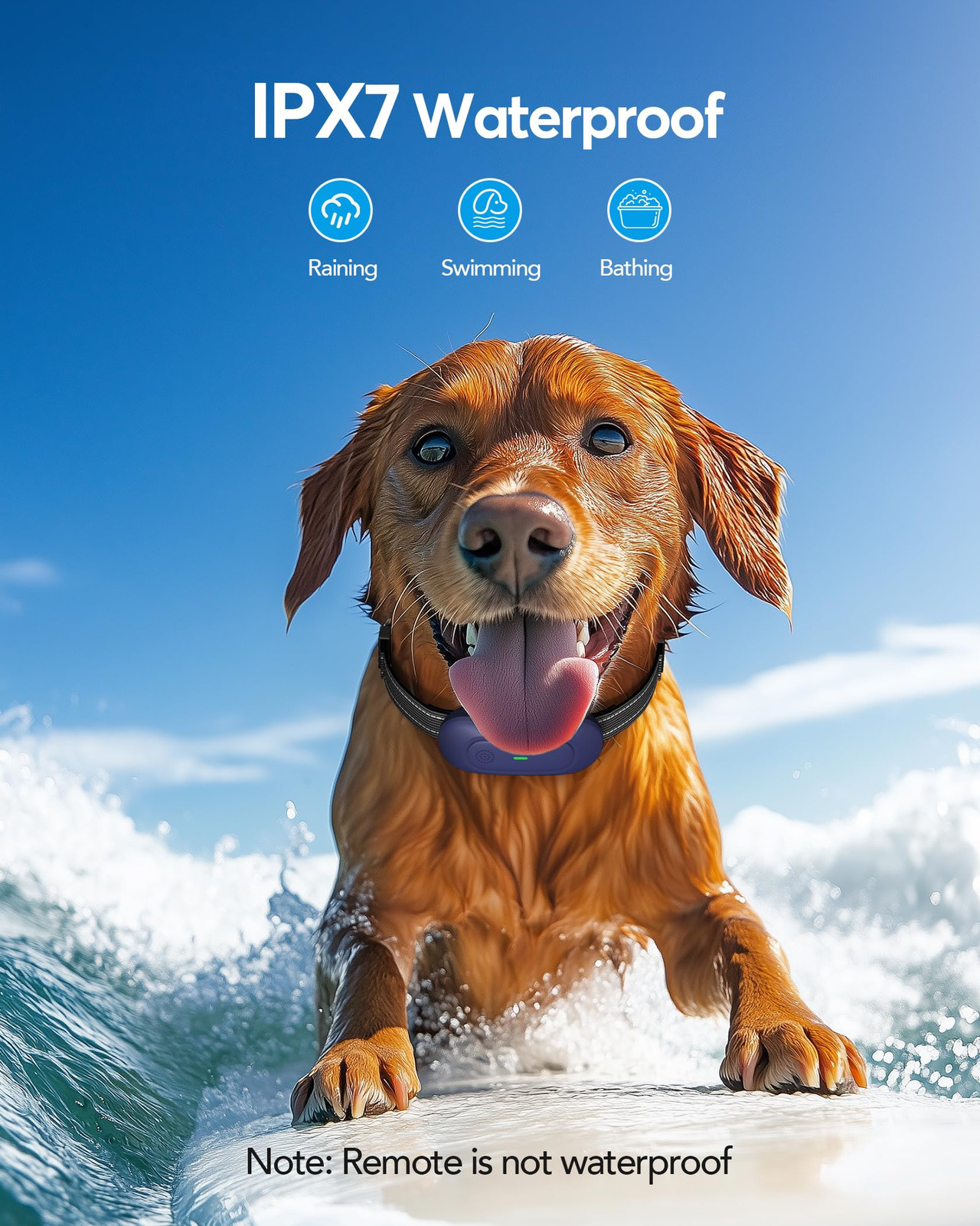 Dog Shock Collar with Remote Control Training Collar IPX7 Waterproof Electric