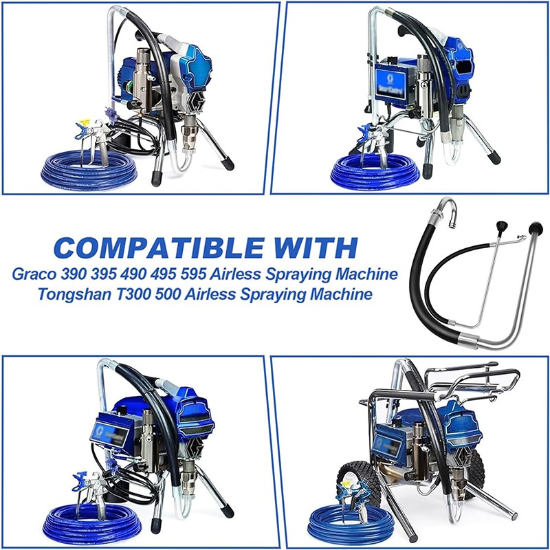 Stainless Steel Suction Hose & Reflux Line Sets For Graco 390 395 490 495 595