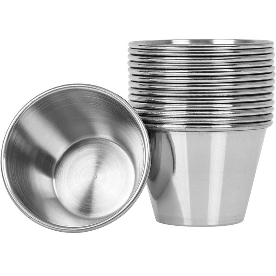 4 oz Sauce Cups Stainless Steel Condiment Portion Cup Dipping Sauce Cup