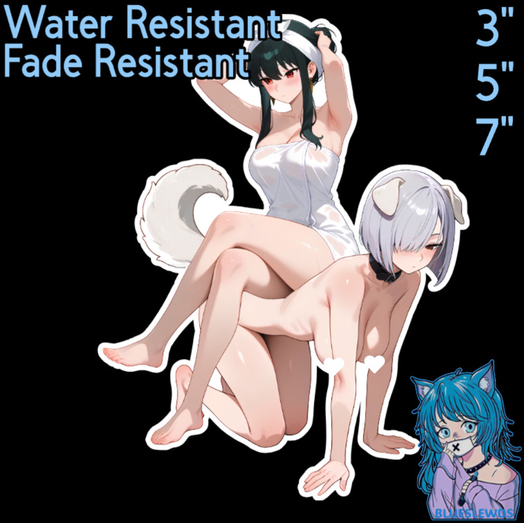 Spy x Family Yor Forger Fiona Petplay 3"/5"/7" Waifu Lewd Anime Laptop Sticker