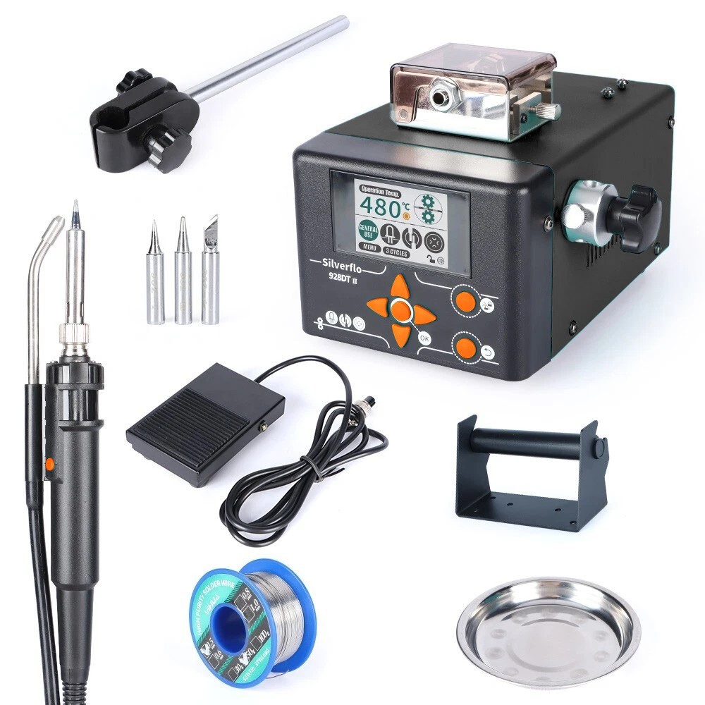 928DT-II 230W Auto Feed Soldering Station Digital Display with Tin Wire Feeder
