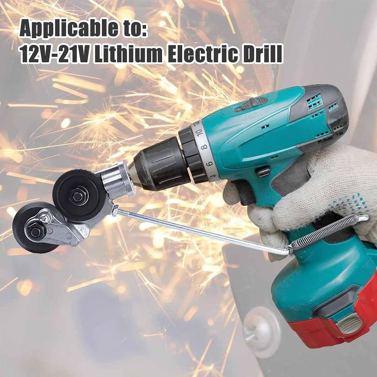 Electric Drill Shears Plate Cutter Attachment Metal Sheet Cutter Nibbler Saw .