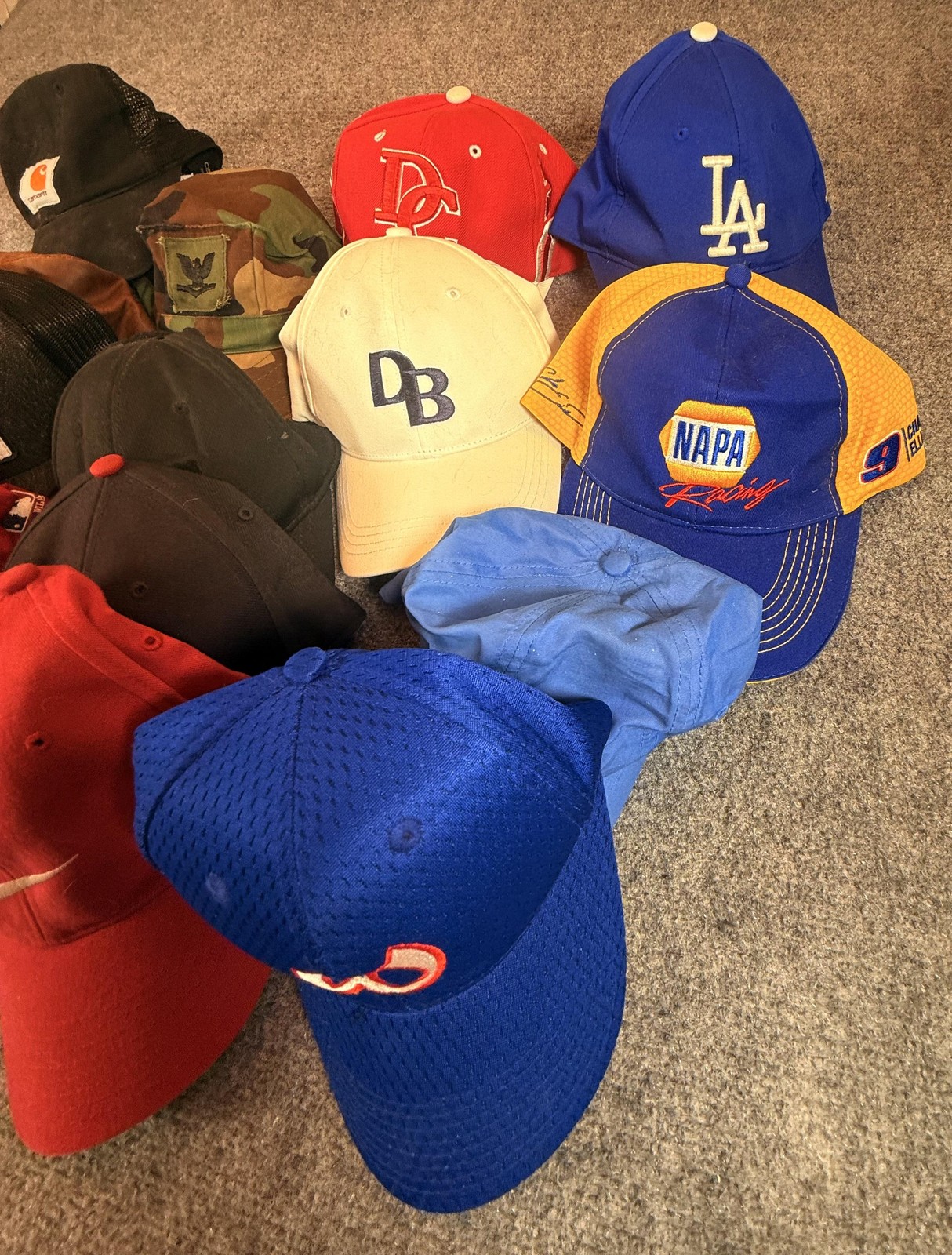 Washington Nationals Dodgers Hat Cap Snap Back Mens MLB Baseball Lot NASCAR Nike