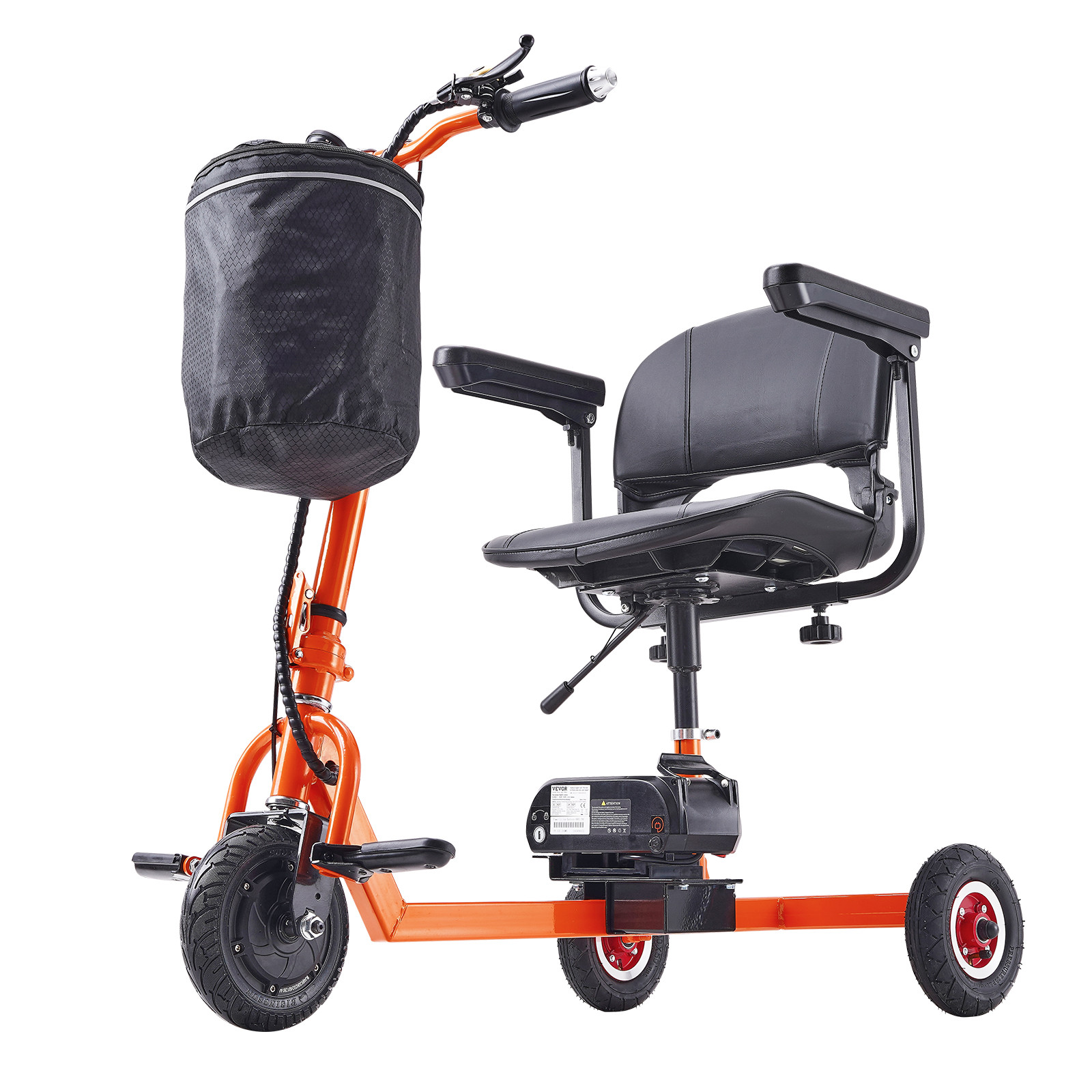 Portable 3 Wheel Mobility Scooter for Seniors 12 Mile Range Max 330LBS