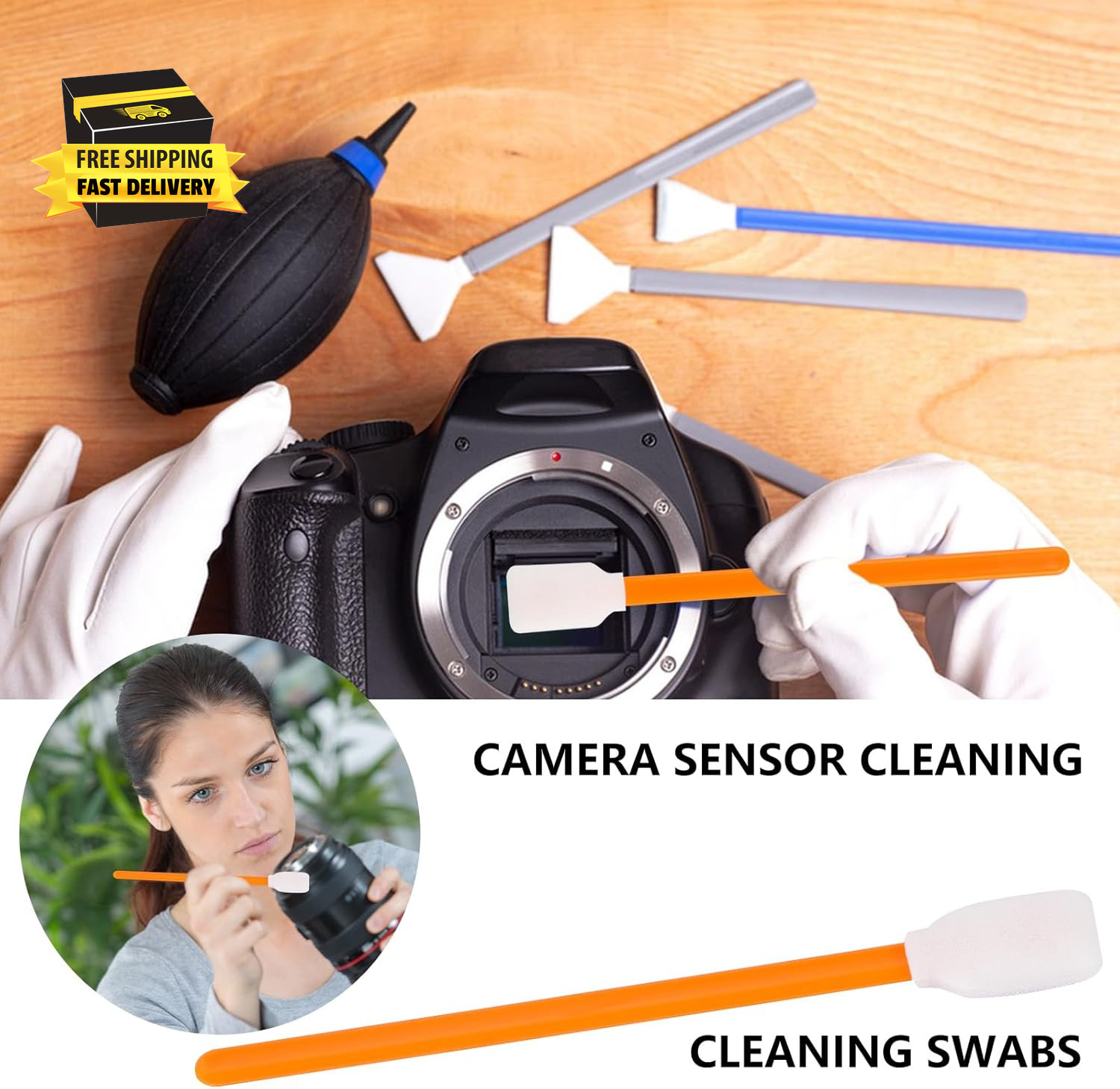 Foam Cleaning Swabs, 5.11" Square Rectangle Cleaning Swab Foam Tips Sponge Stick