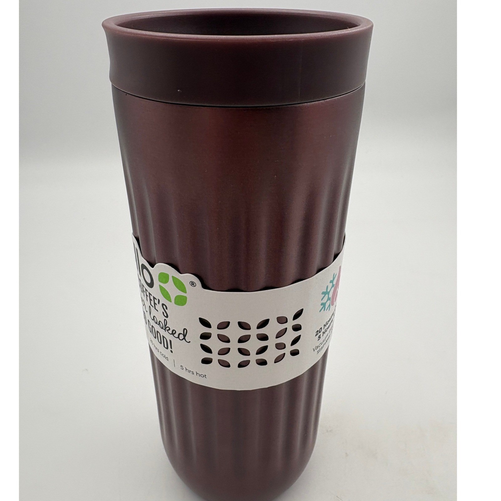 Ello Vera Travel Mug Vacuum Insulated Stainless Steel Mocha 16oz New