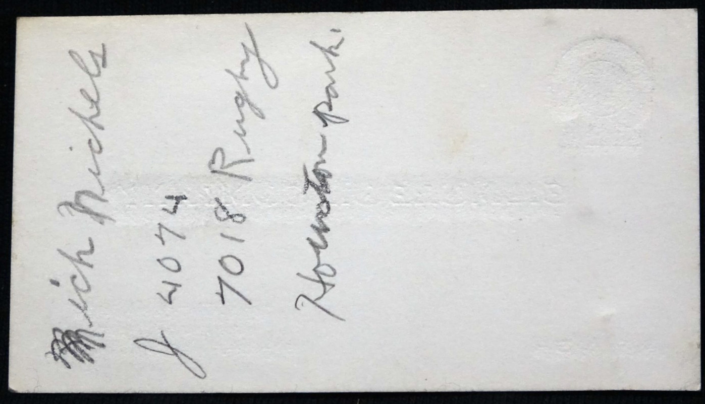 Vintage GILMORE OIL COMPANY California BUSINESS CARD San Bernardino California