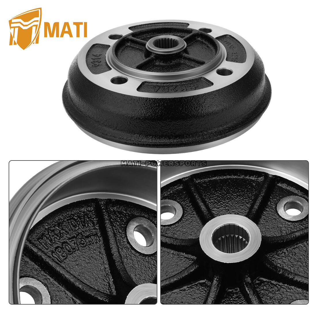 Rear Brake Drum for Kawasaki 41038-1226 Rear Brake Drum UTV Mule