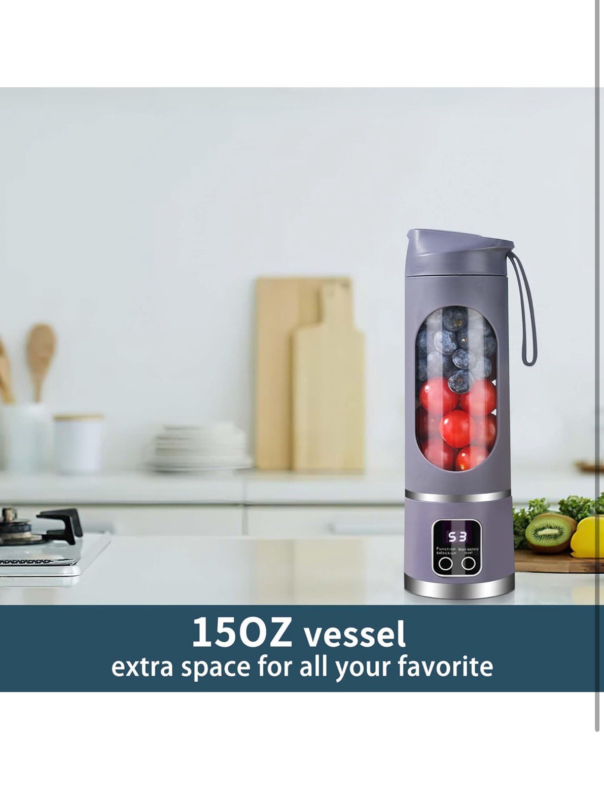 Portable blender,USB-C rechargeable,Personal compact