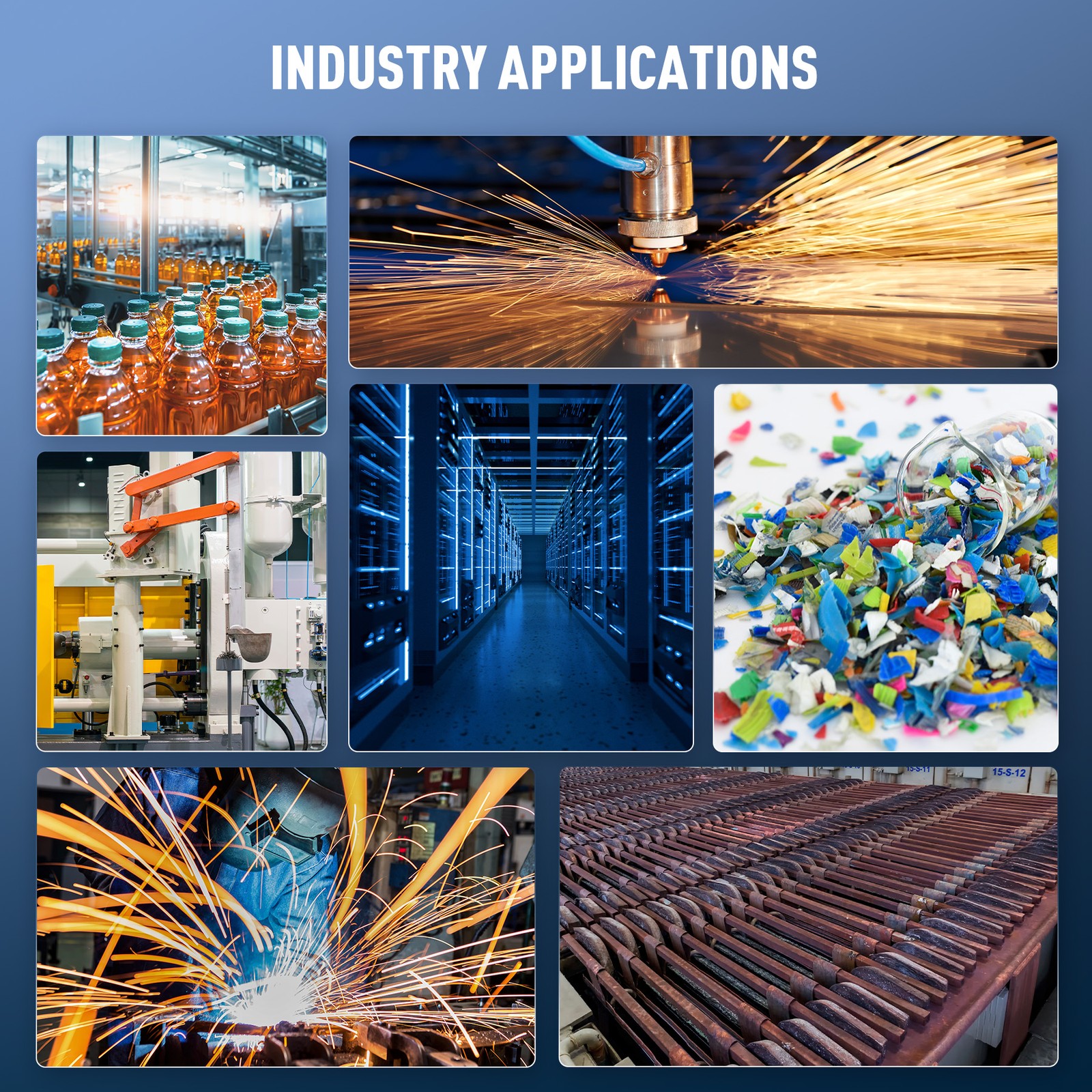 CREWORKS 22.1HP Air-Cooled Chiller for Laser Cooling Plastic Processing Welding