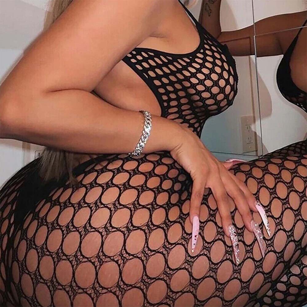 Women Sexy Lingerie Fishnet Body Stocking Sleepwear Bodysuit Nightwear Fashion