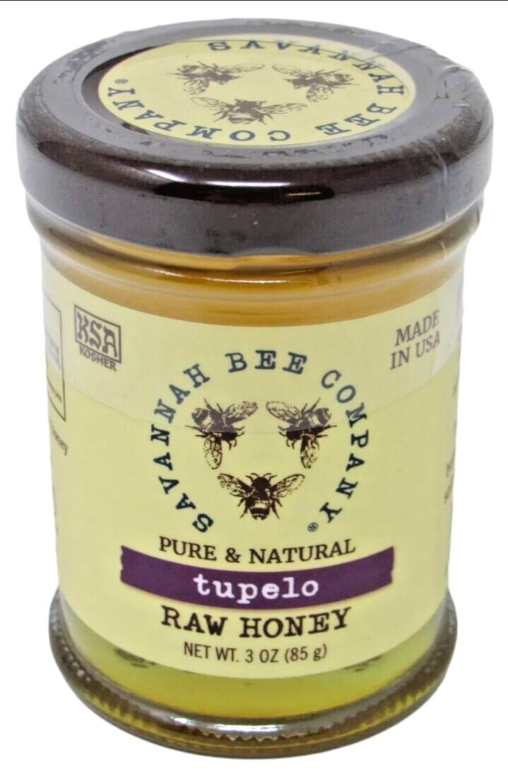 TUPELO HONEY 3oz 85g Savannah Bee Company Made in USA Pure Natural RAW Honey