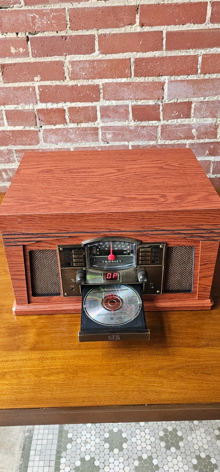 Crosley CR42D-PA Lancaster Turntable Bluetooth Record Player - Open Box Savings!