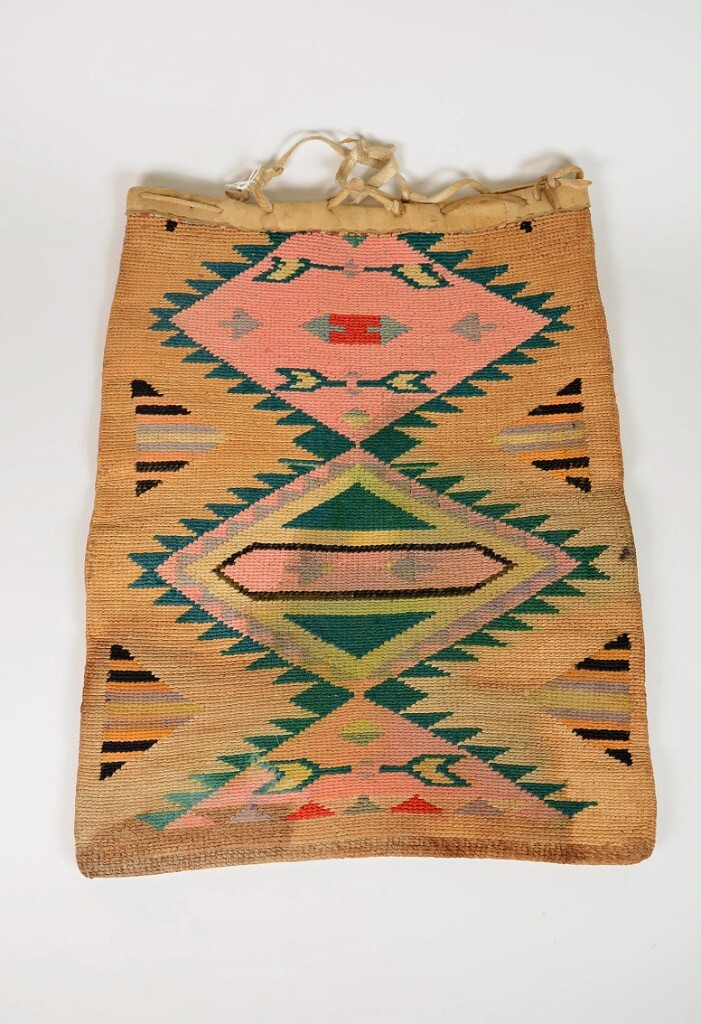 Large Nez Perce Cornhusk Bag with some wear
