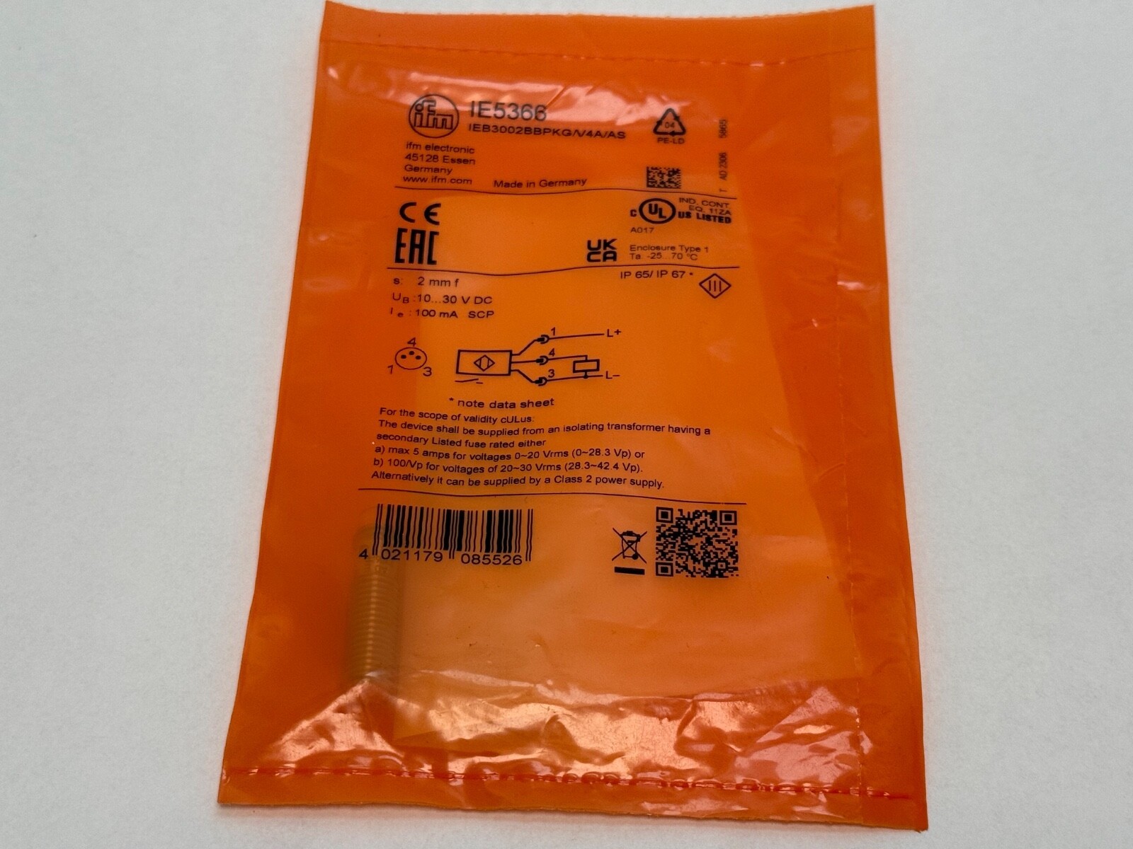 IFM IE5366 Inductive Sensor IE-5366