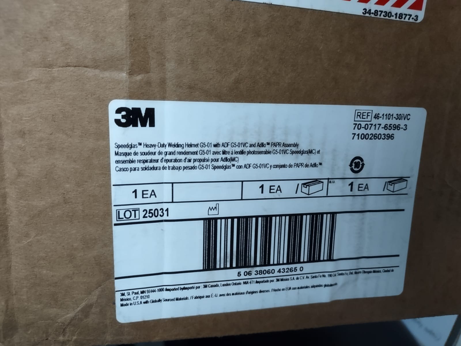 3m Speedglass Heavy Duty welding helmet G5-01 with ADF G5-01VC and Adflo PAPR As