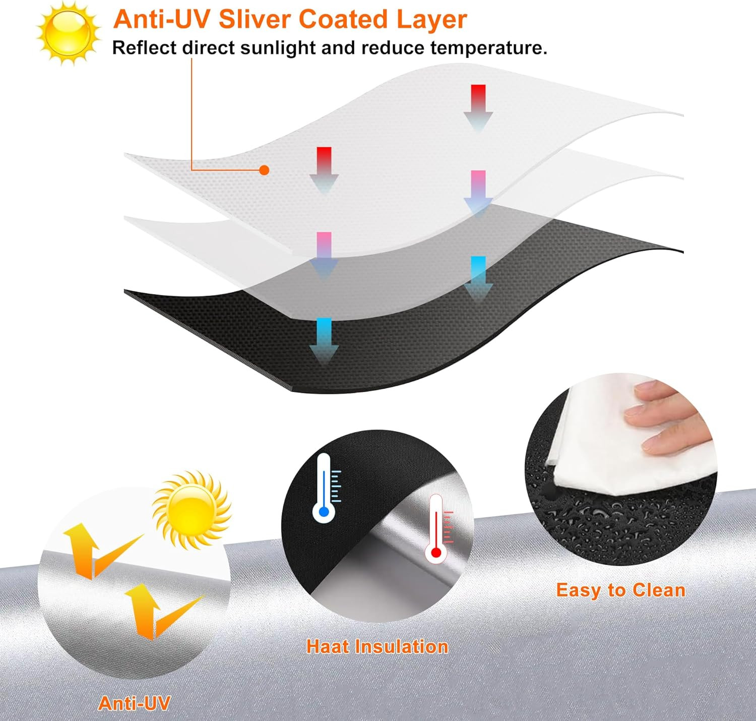 100% Blackout Curtains for Bedroom 118" X 57" Portable Window Blinds Cover Adhes