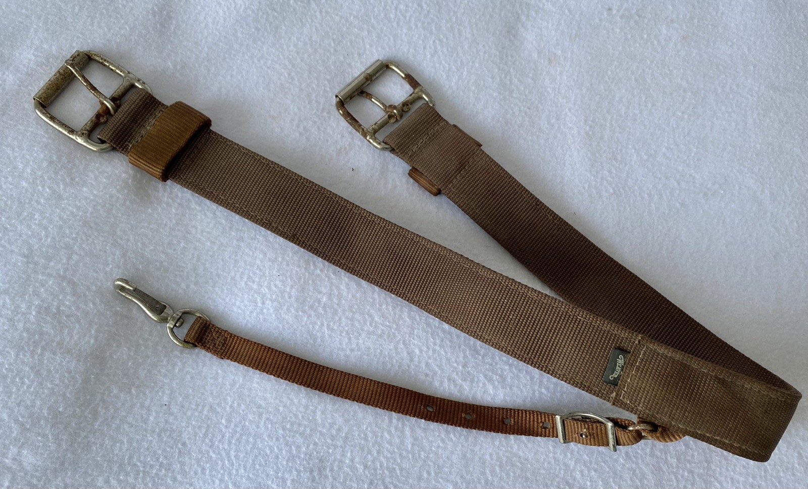 WEAVER HeavyDuty Double Stitched BROWN Nylon Back Rear Flank Saddle Cinch