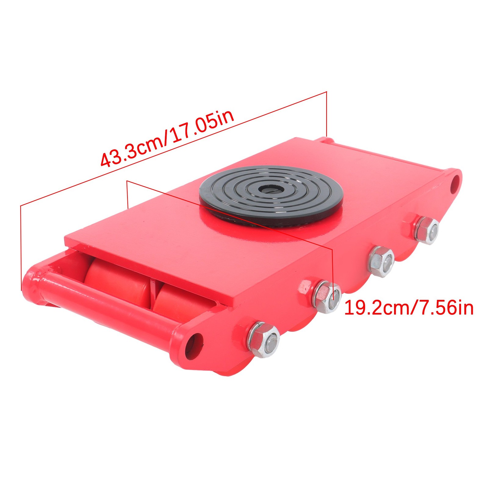 Heavy Duty 360° 12T 26400Lbs Machinery Mover Machine Dolly Skate Roller Trolley