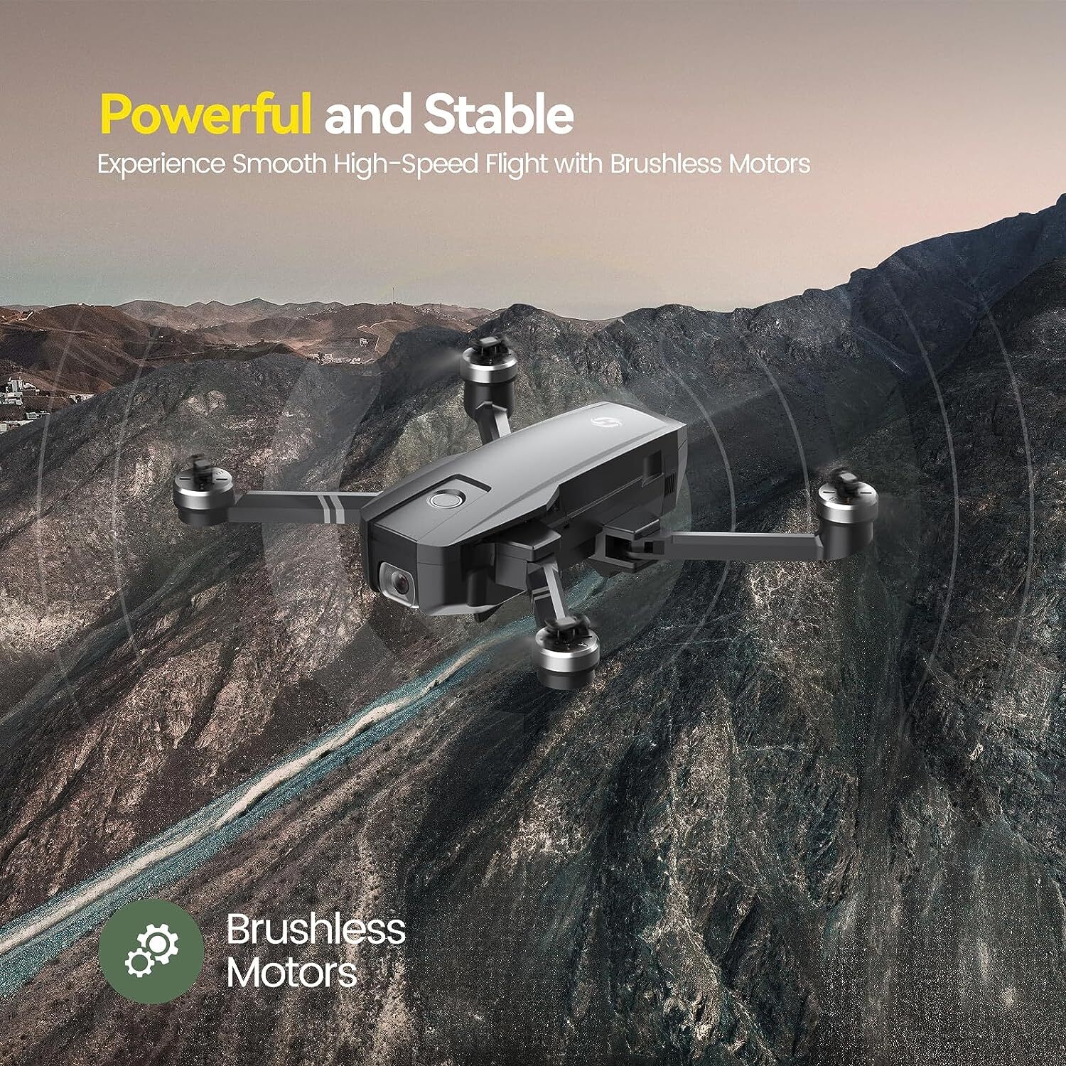 Holy Stone HS720 Foldable RC Drone With 4K HD Camera Brushless 2 Batteries