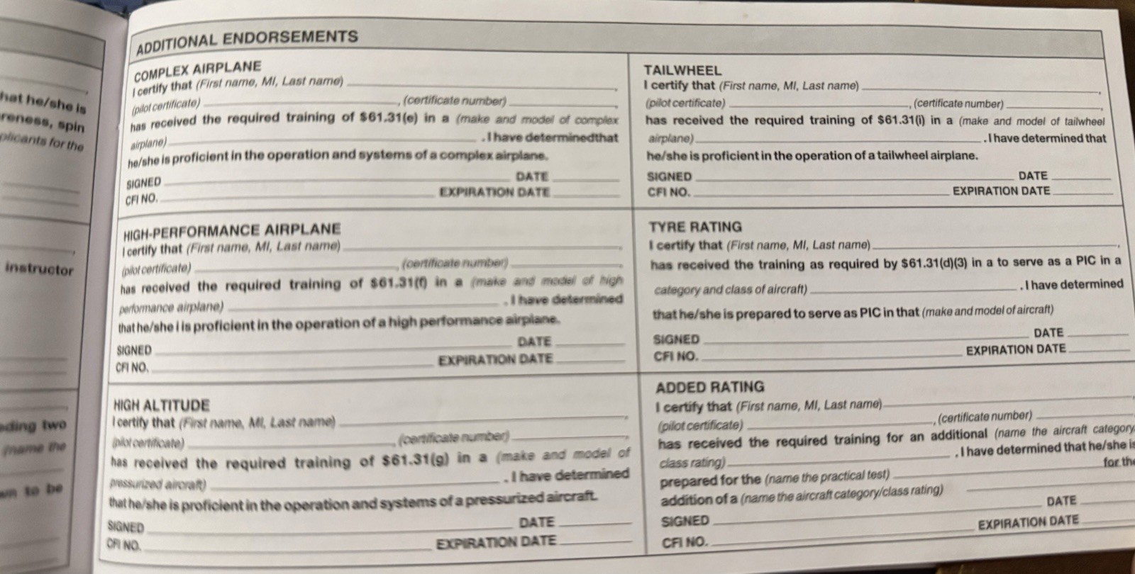TLSP30 Aviatior Pilot Log Book Leather w/ Refillable Pages FAA-Compliant